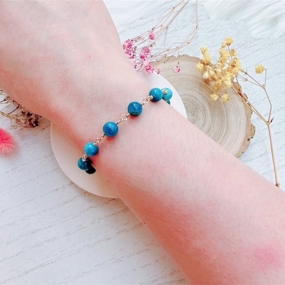 New Apatite Bracelet | 14k Gold Filled - Picture 4 of 5